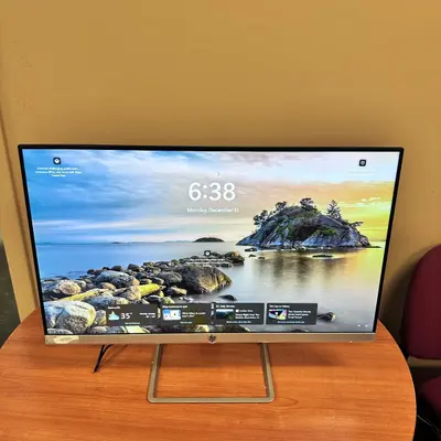 HP 24f 24" FHD IPS Monitor Slim Display Silver Stand HDMI VGA - Thumbnail 2