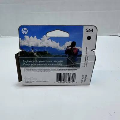 HP 564 Black Original Ink Cartridge Genuine OEM Printer Ink, New Sealed - Thumbnail 3