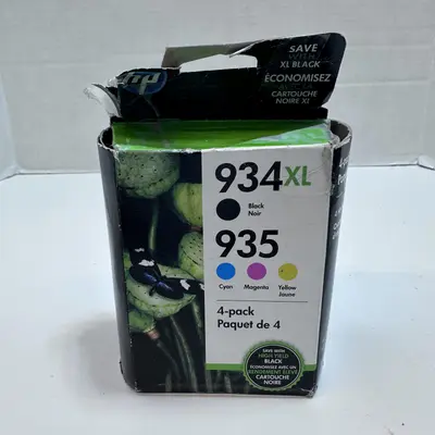 HP 934XL Black & 935 Cyan Magenta Yellow Genuine OEM Ink Cartridges 4-Pack - Thumbnail 5