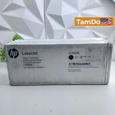 HP CF360XC 508X Black Toner Cartridge, High Yield, Compatible w/ HP M553 Series - New - Real photo at TamDo.us