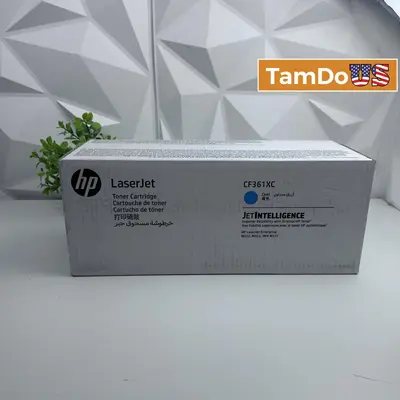 HP CF361XC 508X Cyan Toner Cartridge - High Yield Compatible - Thumbnail 1