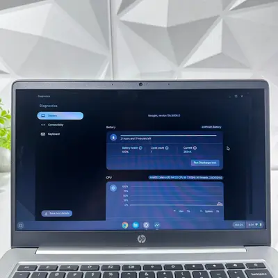 HP Chromebook 14a-na0226nr 14" HD, Celeron N4120, 4GB RAM, 64GB eMMC, ChromeOS - Thumbnail 10
