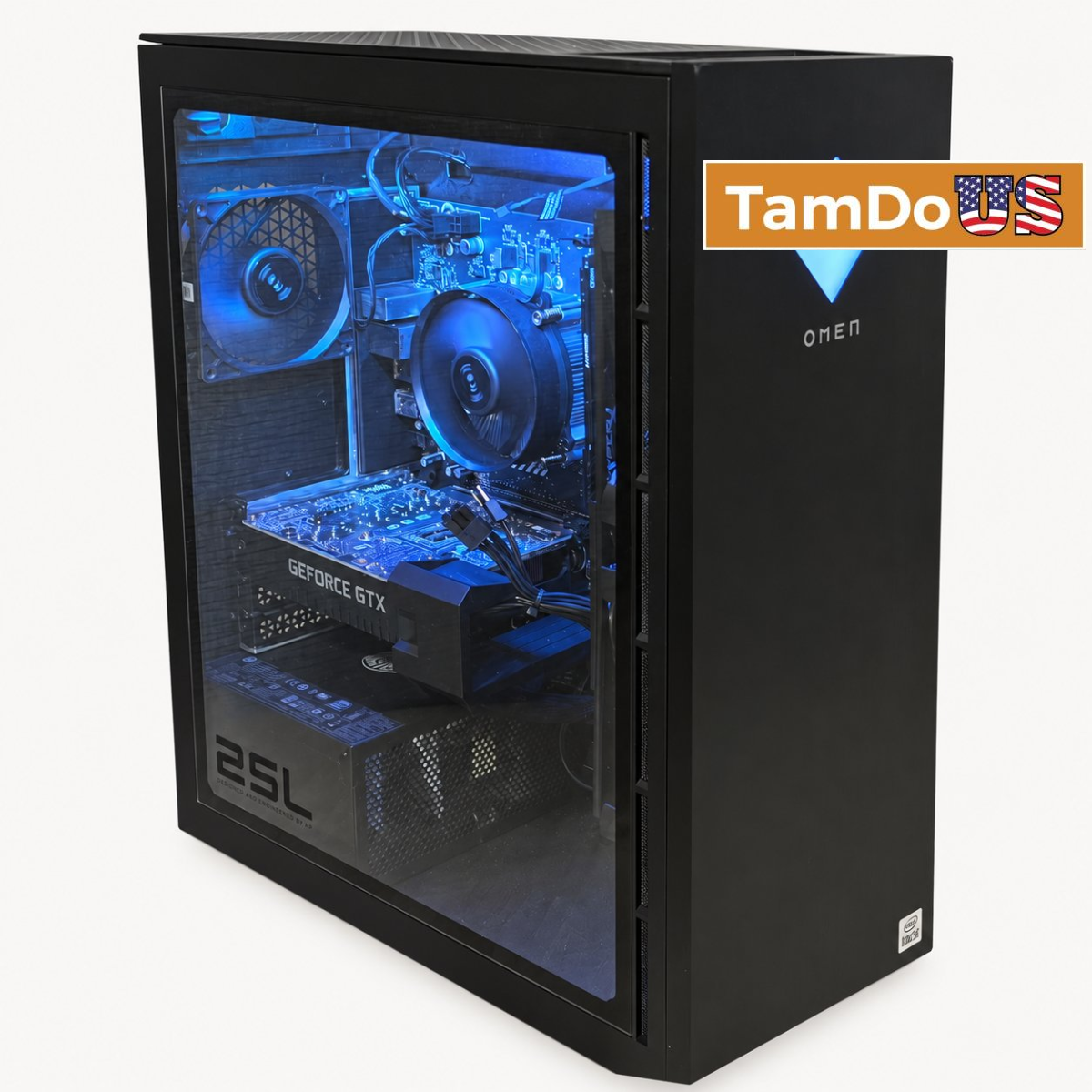 HP OMEN 25L Gaming Desktop, Core i5-10400, 8GB, 512GB SSD, GTX 1660 SUPER - Photo 1 - Real photo at TamDo.us