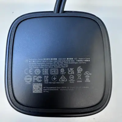 HP Thunderbolt Dock 230W G2 (Dock Only) - Thumbnail 5