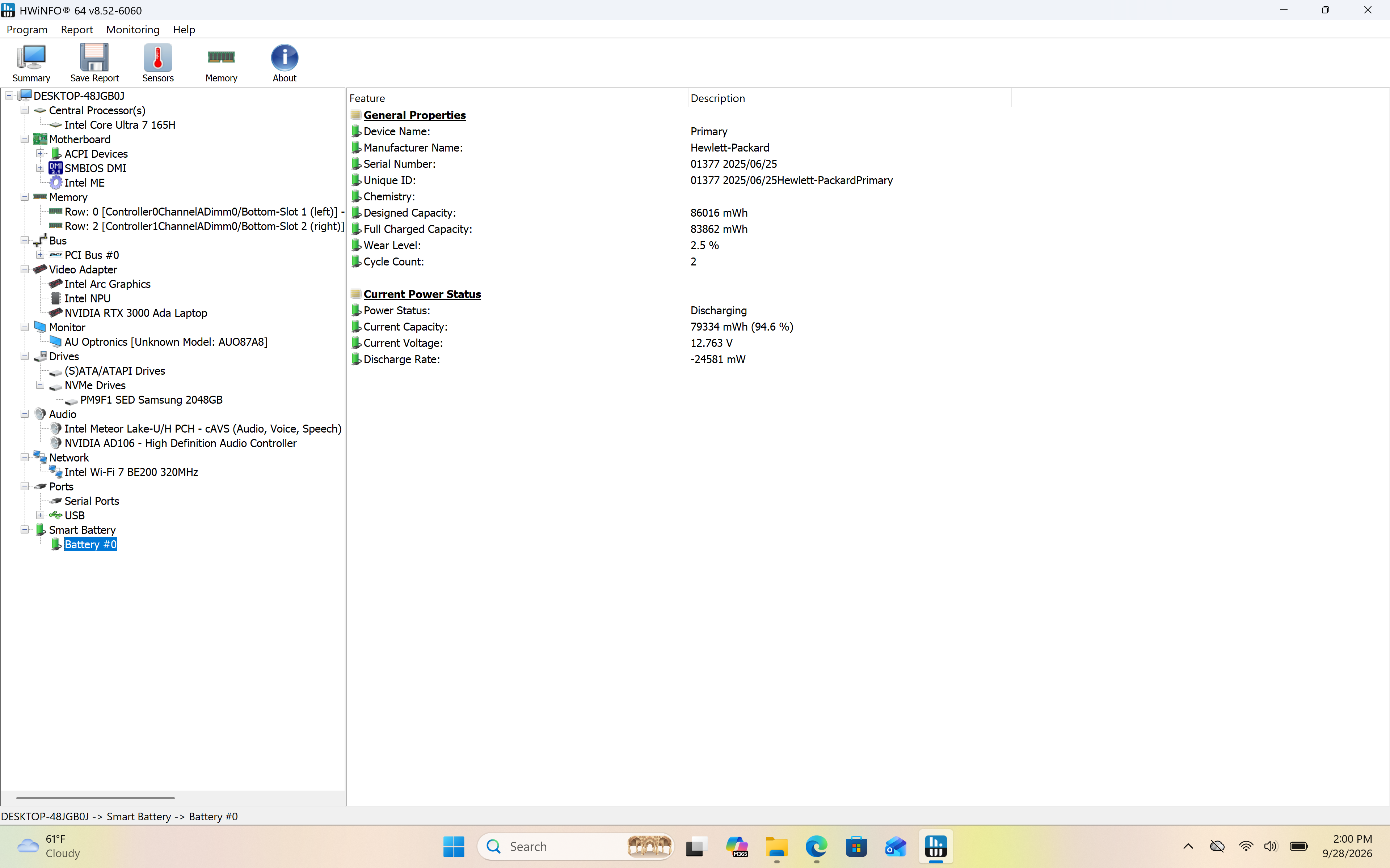 HP ZBook Studio 16 G11 16" 4K 120Hz, Ultra 7 165H, 64GB, 2TB RTX, 3000 Ada - Thumbnail 2