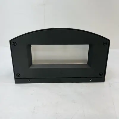 Hubbell Outdoor LED Step Light Wall Mount Fixture 120V Black Curved Design - Thumbnail 6
