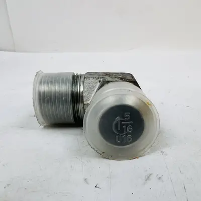 Hydraulic 90° Elbow Adapter, Steel Connector, Male x Male Thread Fitting - Thumbnail 3