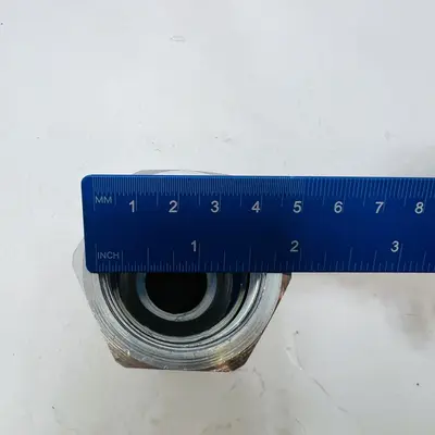 Hydraulic Hose Fitting, Steel or Brass, JIC/NPT/BSP, 1/4"–1", Crimp or Reusable - Thumbnail 5