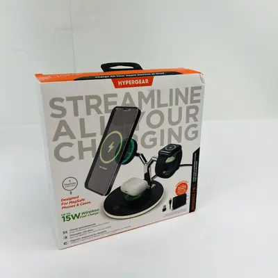 HyperGear 3-in-1 Wireless Charger – MagSafe for iPhone, AirPods, Apple Watch - Thumbnail 2