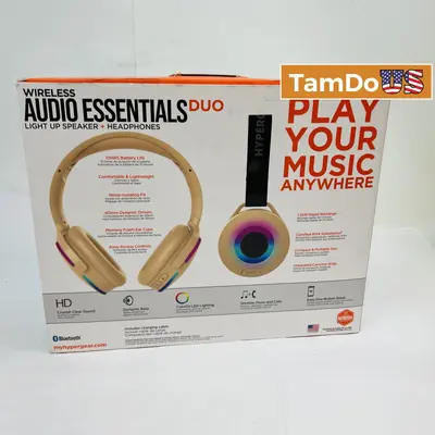 HyperGear Audio Essentials Duo Wireless Bluetooth Headphones - Thumbnail 1