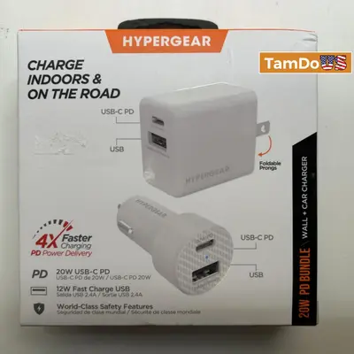 HyperGear Charge Indoors & On the Road 20W USB-C PD 4X Faster - Thumbnail 3