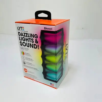 HyperGear LYTE Wireless Bluetooth Light Show Speaker 360 LED 3.5mm Aux Audio - Thumbnail 4