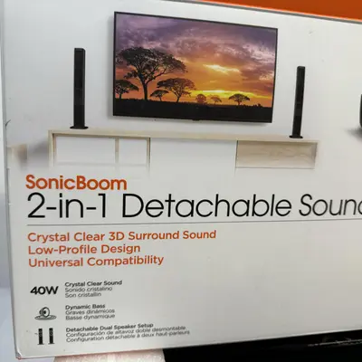 HyperGear SonicBoom 2-in-1 Detachable Soundbar Black - Thumbnail 3