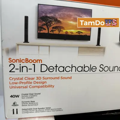 HyperGear SonicBoom 2-in-1 Detachable Soundbar Black - New Open Box - Real photo at TamDo.us