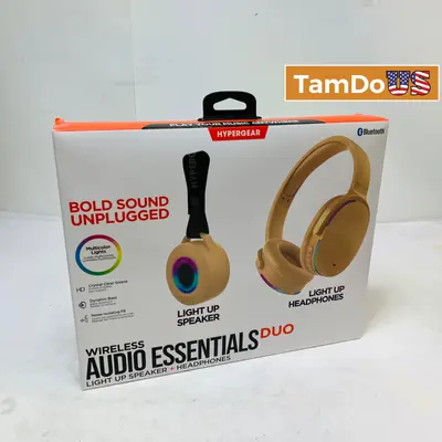HyperGear Wireless Audio Essentials Duo Light Up Bluetooth Speaker Headphones - Thumbnail 1