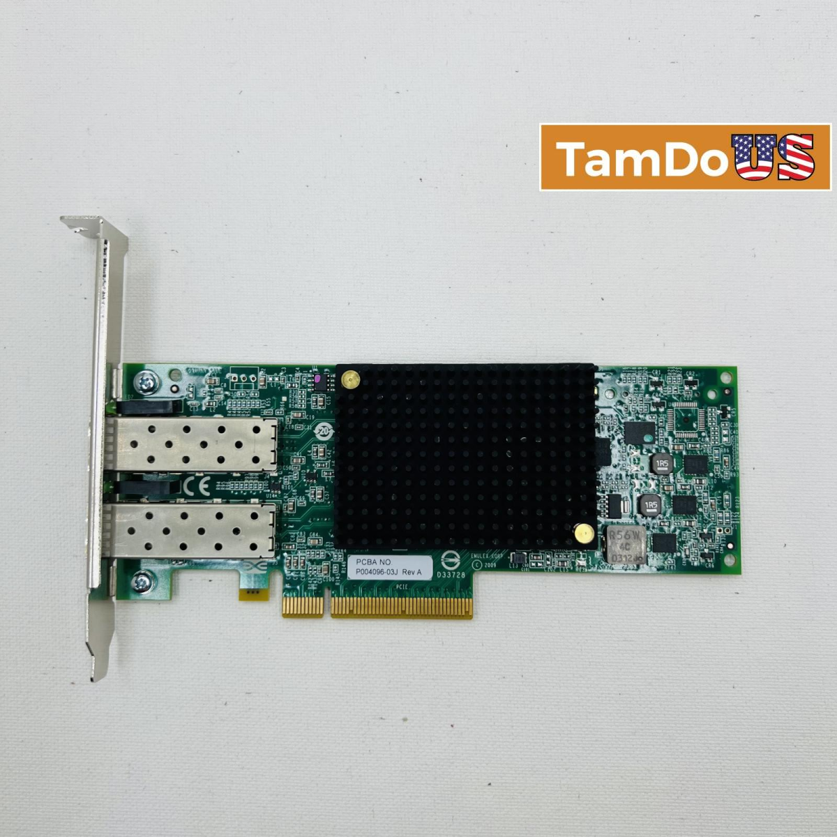 IBM Emulex 8Gb Dual Port Fibre Channel HBA PCIe LPe12002 49Y4252 High Bracket - Photo 1 - Real photo at TamDo.us