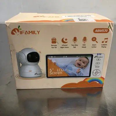 iFamily ABM570 Baby Monitor, 5" Display, Night Vision, Two-Way Audio - Thumbnail 2