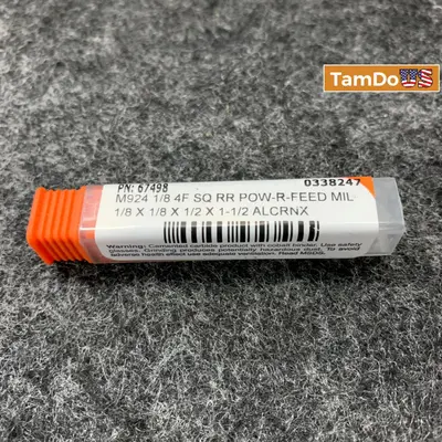 IMCO M924 1/8" 4-Flute Square RR POW-R-FEED End Mill - New - Real photo at TamDo.us