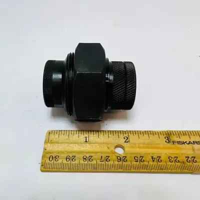 Industrial Hydraulic Steel Pipe Union Fitting Adapter Threaded Coupler 2in - Thumbnail 2