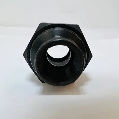 Industrial Hydraulic Steel Pipe Union Fitting Adapter Threaded Coupler 2in - Thumbnail 5