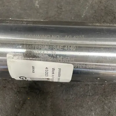 Industrial Steel Shaft AG4270 SAE 4140 Precision Machined, 17.8" Length - Thumbnail 3