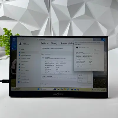 InnoView INVPM001 15.6" Portable Monitor FHD 1080P USB-C Mini HDMI Display - Thumbnail 5