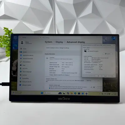 InnoView INVPM001 15.6" Portable Monitor FHD 1080P USB-C Mini HDMI Display - Thumbnail 6