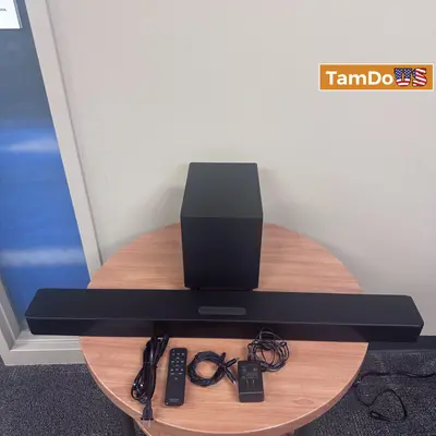 Insignia 2.1-Channel Soundbar with Wireless Subwoofer - Excellent - Real photo at TamDo.us