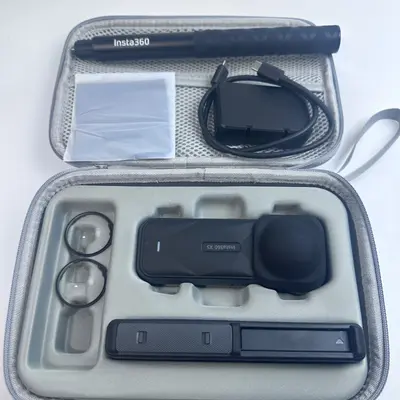 Insta360 X5 8K 360 Action Cam Essentials Bundle Waterproof Pocket Video Camera - Thumbnail 3