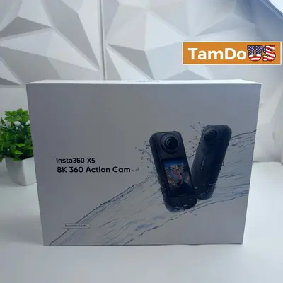 Insta360 X5 8K 360 Action Cam Essentials Bundle Waterproof Pocket Video Camera - New Open Box - Real photo at TamDo.us