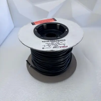 Insultab PVC Heat Shrink Tubing 105°C Black 100ft Roll - Thumbnail 2