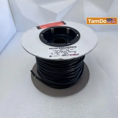 Insultab PVC Heat Shrink Tubing 105°C Black 100ft Roll - Thumbnail 6