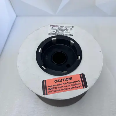 Insultab PVC Heat Shrink Tubing 105°C Black 100ft Roll - Thumbnail 4