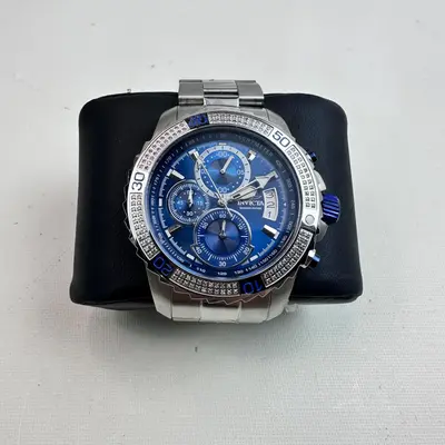 Invicta Pro Diver 37997 Men’s Watch 45mm, Blue Dial, 132 Diamonds - Thumbnail 6