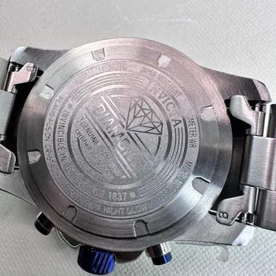 Invicta Pro Diver 37997 Men’s Watch 45mm, Blue Dial, 132 Diamonds - Thumbnail 10