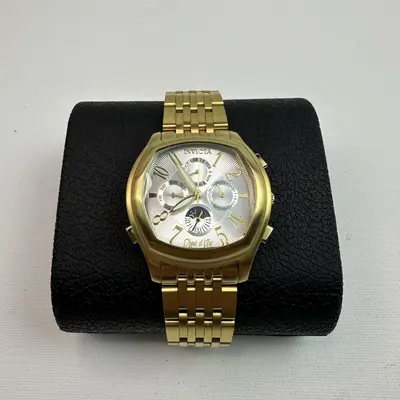 Invicta Objet D Art 37883 Men's 42mm Gold Auto Skeleton Watch Silver Dial - Thumbnail 6