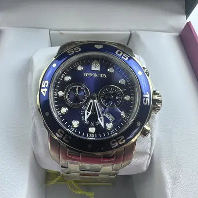 Invicta Pro Diver SCUBA Men's Watch 0073 Gold 48mm Chronograph 200M - Thumbnail 2