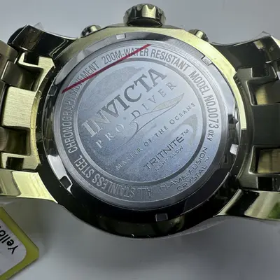 Invicta Pro Diver SCUBA Men's Watch 0073 Gold 48mm Chronograph 200M - Thumbnail 10
