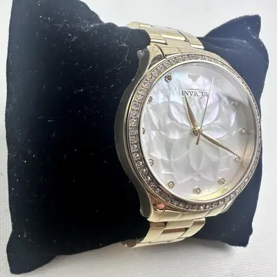 Invicta Wildflower Women's Watch 35554, 35mm Gold-Tone Stainless Steel - Thumbnail 4