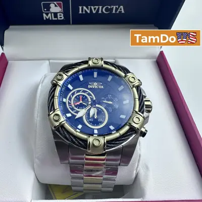 Invicta Bolt Men's Watch 48868 Two-Tone 52mm Chronograph - Excellent - Real photo at TamDo.us