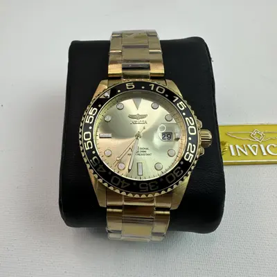 Invicta Pro Diver 36544 Women's Watch 38mm Gold Dial Steel Quartz 200M WR - Thumbnail 2