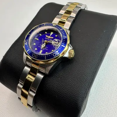 Invicta Pro Diver 8942 Women's Watch 24.5mm Steel Gold Quartz 200M WR - Thumbnail 2