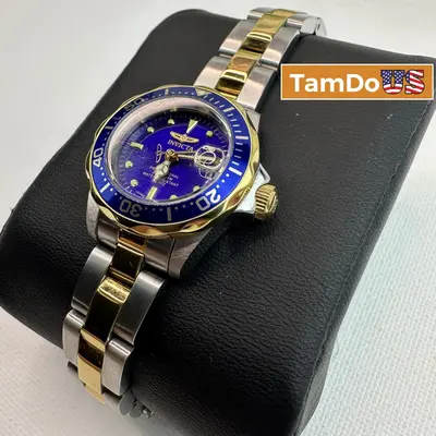 Invicta Pro Diver 8942 Women's Watch 24.5mm Steel Gold Quartz 200M WR - Thumbnail 1