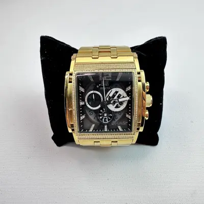Invicta SHAQ 33741 Men's Watch 47mm 3.28ct Diamond Swiss Ronda Gold Steel - Thumbnail 4