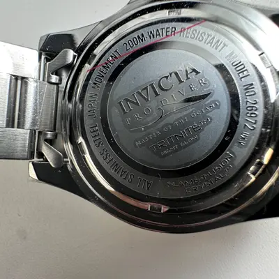 Invicta $495 Pro Diver Men's Watch 40mm, Blue Dial Two Tone Stainless (26972) - Thumbnail 6