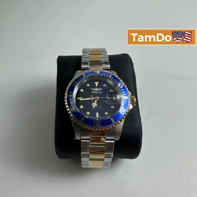 Invicta $495 Pro Diver Men's Watch 40mm, Blue Dial Two Tone Stainless (26972) - Thumbnail 1