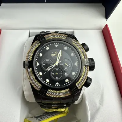 Invicta $929 Bolt Men's Watch 23050 Black 53mm Japan Quartz 200M *Please READ* - Thumbnail 10