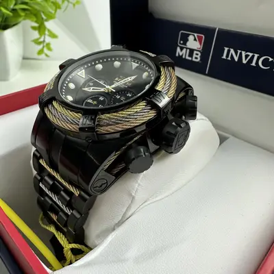 Invicta $929 Bolt Men's Watch 23050 Black 53mm Japan Quartz 200M *Please READ* - Thumbnail 4