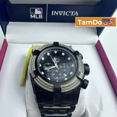 Invicta $929 Bolt Men's Watch 23050 Black 53mm Japan Quartz 200M *Please READ* - Thumbnail 1