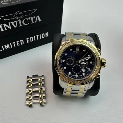 Invicta Pro Diver 0.76 Carat Diamond Men's Watch, 48mm, Steel, Gold - Thumbnail 3